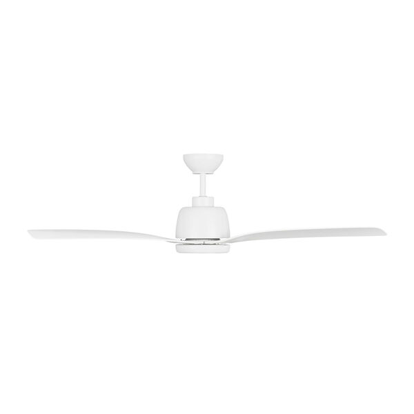Avila Coastal Matte White 54-Inch Integrated LED Indoor/Outdoor Ceiling Fan with Light Kit, Remote Control and Reversible Motor, image 4