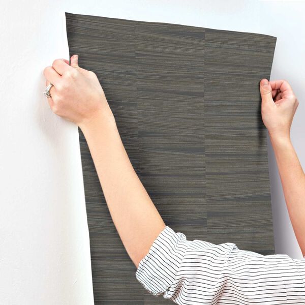 Line Stripe Charcoal Wallpaper, image 4
