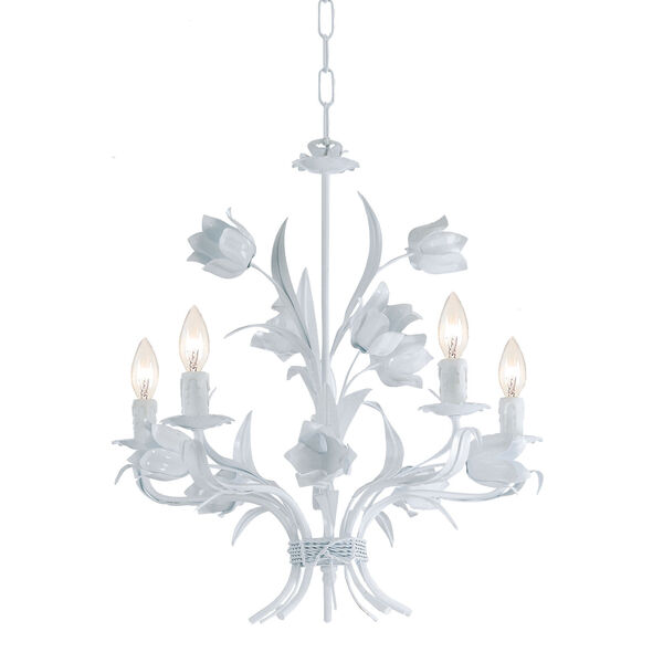 Southport Wet White Five-Light Chandelier, image 1