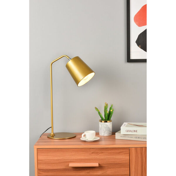 Leroy Brass One-Light Table Lamp, image 2