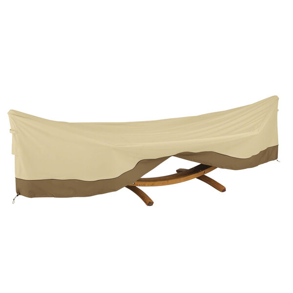 Ash Beige and Brown 13-Foot Framed Hammock and Stand Cover, image 1