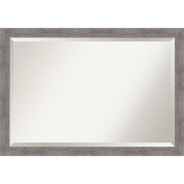 Pinstripe Gray 40W X 28H-Inch Bathroom Vanity Wall Mirror, image 1