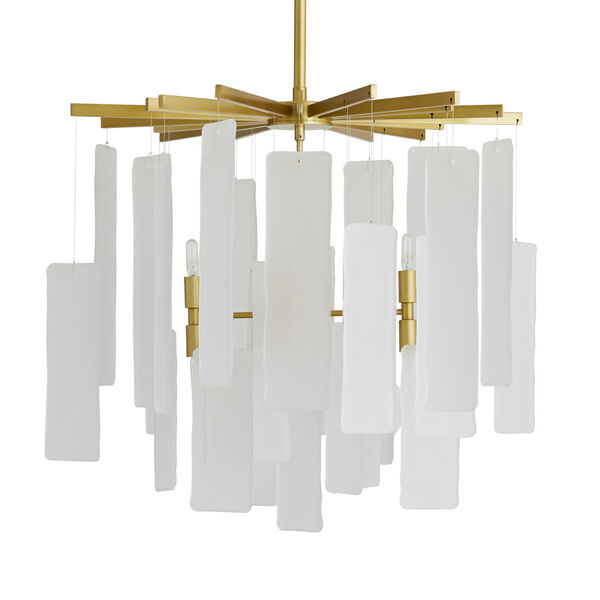 Harriet Frosted Eight-Light Chandelier, image 1