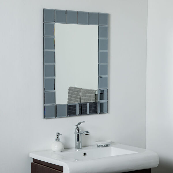 Silverlake Rectangular Frameless Bathroom Wall Mirror, image 2