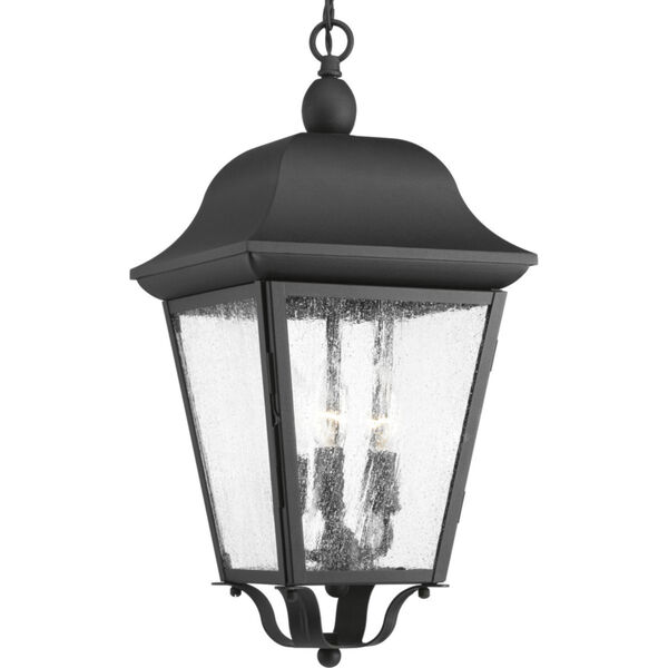 P550001-031: Kiawah Black Three-Light Outdoor Hanging Lantern, image 1