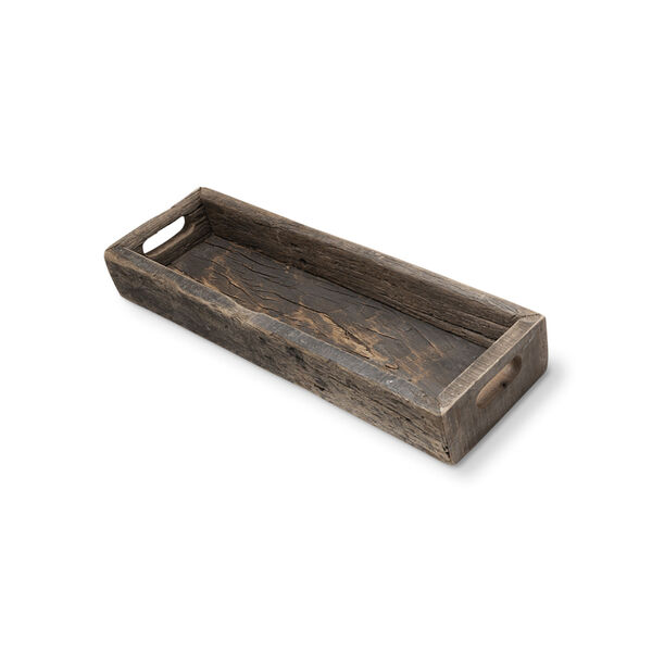 Vernon Brown Small Reclaimed Wood Tray, image 1