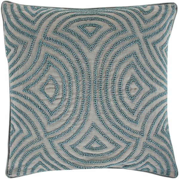 Skinny Dip Blue 18-Inch Pillow Cover, image 1