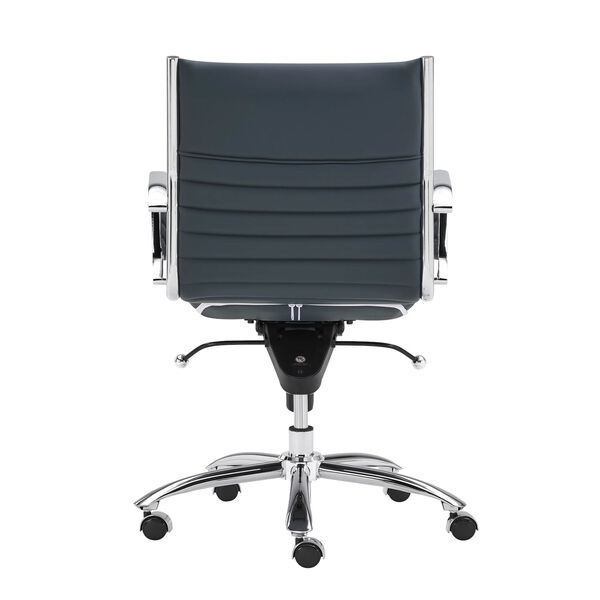 Dirk Blue 27-Inch Low Back Office Chair, image 5