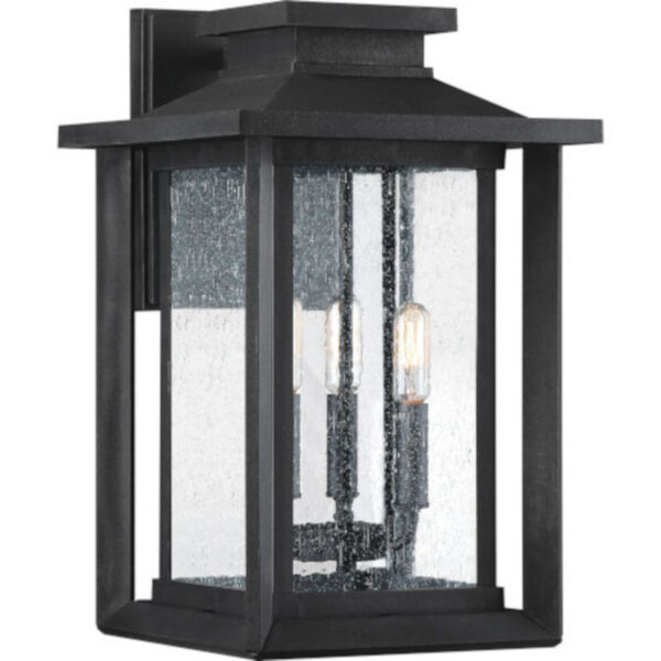 Bryant Black Three-Light Outdoor Wall Sconce, image 1
