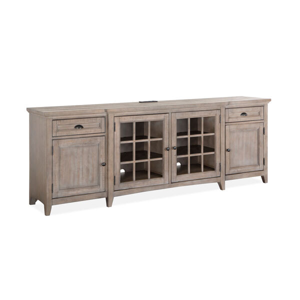 Paxton Place 90-Inch Gray Entertainment Console, image 1