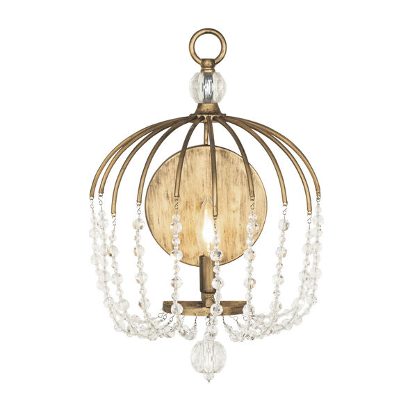 Voliere Havana Gold One-Light Wall Sconce, image 1