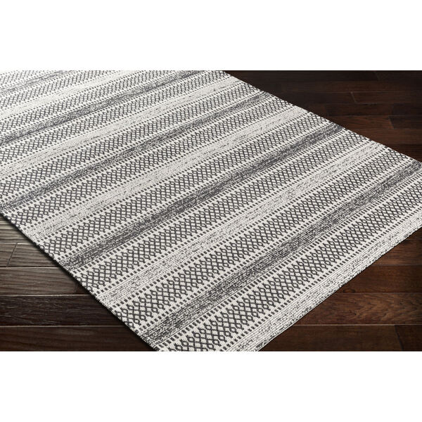 La Casa Black and Ivory Rectangle 5 Ft. 3 In. x 7 Ft. 3 In. Rug, image 2