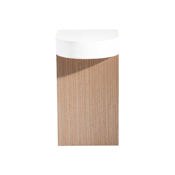 Modulum White and Natural Accent Table, image 1
