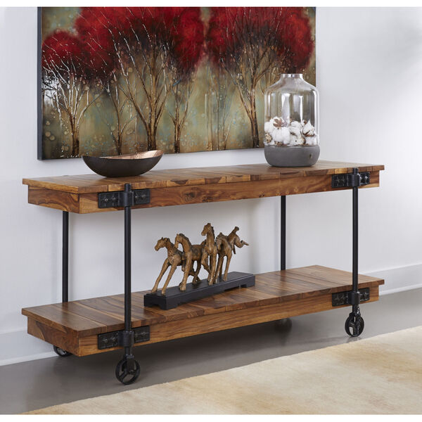 Kingston Brown and Black Console Table, image 5