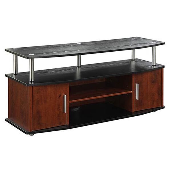 Designs2go Monterey Cherry and Black TV Stand, image 1