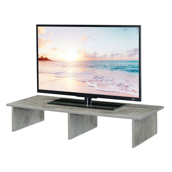 Designs2Go Faux Birch TV Monitor Riser for TVs up to 46 Inches, image 3
