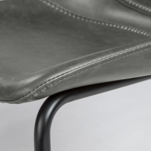 Emerson Dark Gray Leatherette Side Chair, Set of 2, image 5