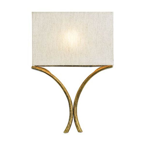 French Gold Leaf Cornwall Wall Sconce, image 1