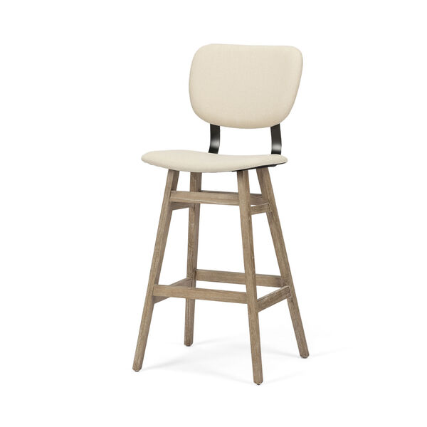 Haden Brown Upholstered Seat Bar Height Stool, image 1