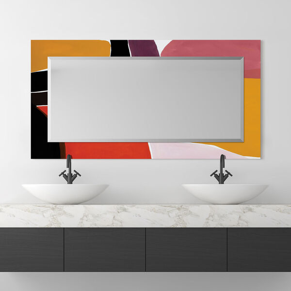 Finale Multicolor 54 x 28-Inch Rectangular Beveled Wall Mirror, image 1