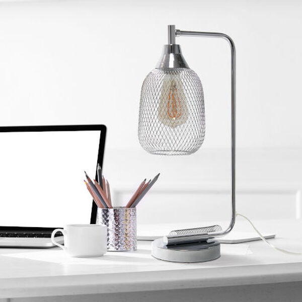 Wired Chrome One-Light Desk Lamp, image 5