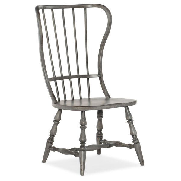 Ciao Bella Gray 43-Inch Spindle Back Side Chair, image 1