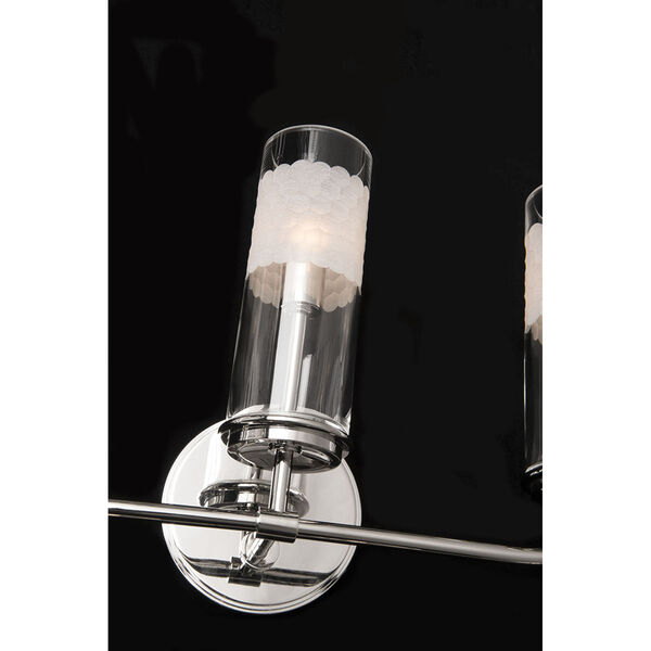 Wentworth Polished Nickel Three-Light Wall Sconce, image 3