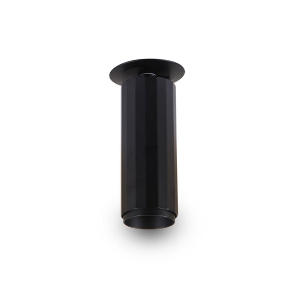Orbit Black Seven-Inch Adjustable LED Flush Mounted Spotlight, image 1