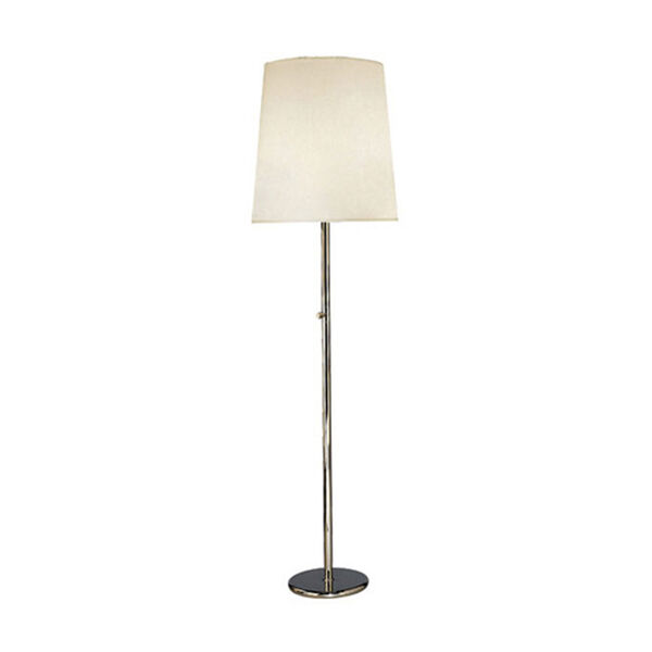 Rico Espinet Buster Polished Nickel One-Light Floor Lamp with Fondine Shade, image 1