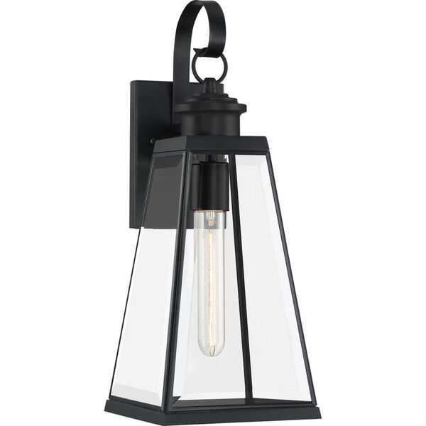 Paxton Matte Black Seven-Inch One-Light Outdoor Wall Sconce, image 1