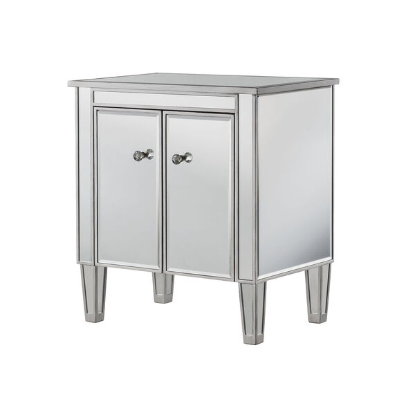 Reflexion Antique Silver Paint 26-Inch Nightstand, image 2