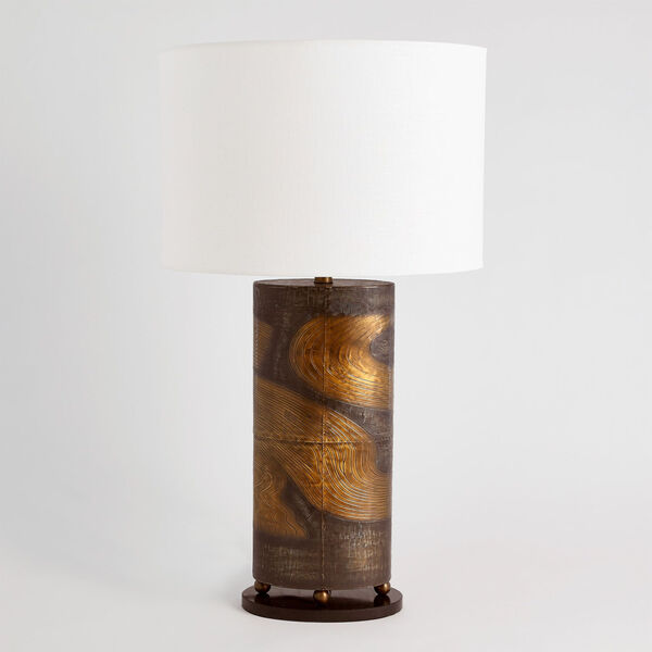 Brass and Bronze Table Lamp, image 3