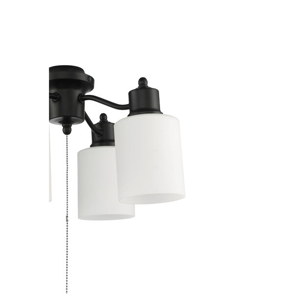 Flat Black Four-Light Fan Light Kit, image 6