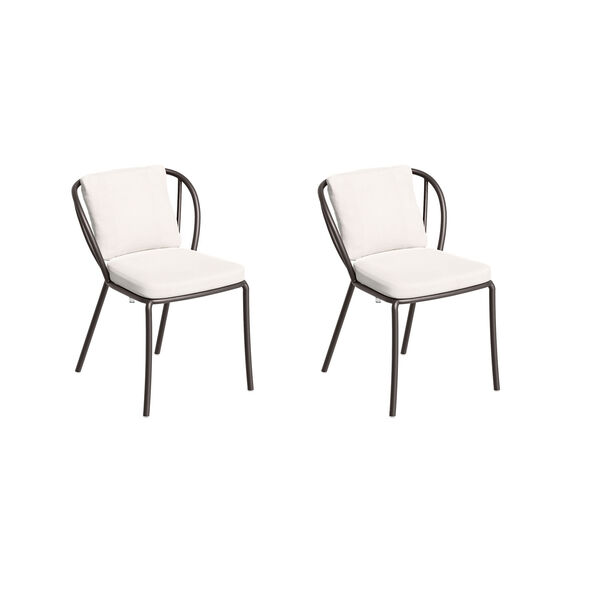 Malti Carbon Outdoor Side Chair, Set of Two, image 1
