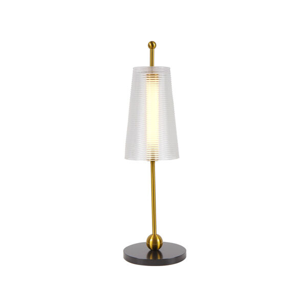 Toscana Oil Rubbed Bronze and Antique Brass LED Table Lamp, image 5
