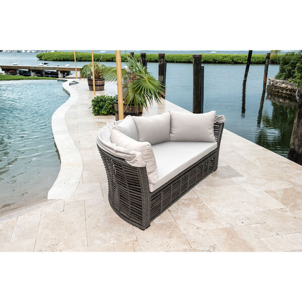 Intech Grey Outdoor Canopy Daybed with Standard cushion, image 3