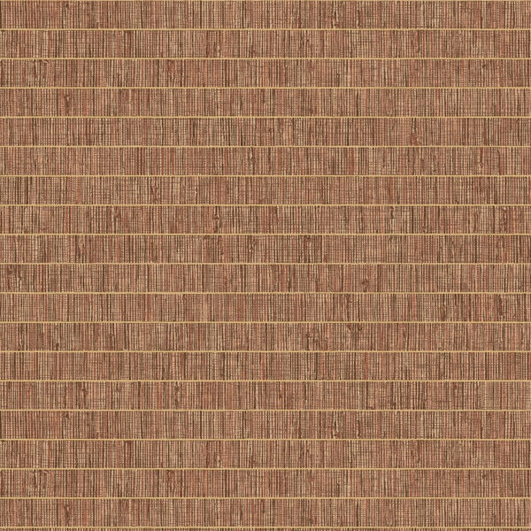 More Textures Terra Cotta Grass Band Unpasted Wallpaper, image 2