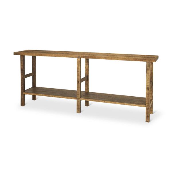 Rosie  Brown Wood Console Table, image 1