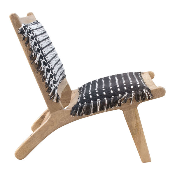 Williamsburg Black and Natural Accent Chair, image 3