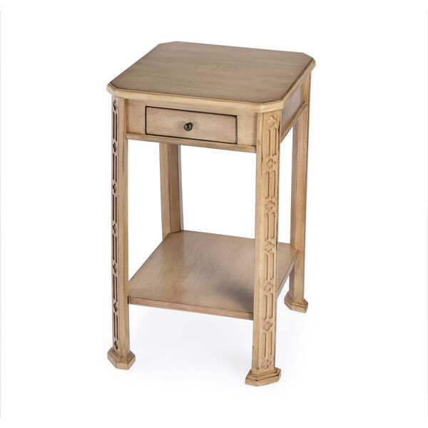 Moyer Antique Beige Side Table with Storage, image 1