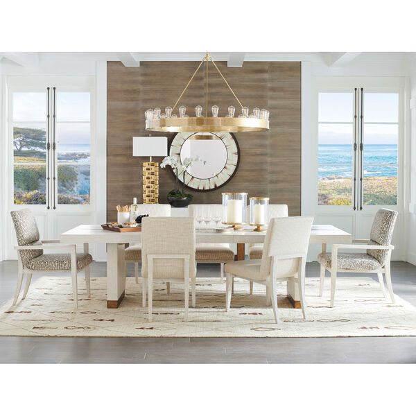 Carmel White Vista Rectangular Dining Table, image 2