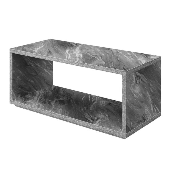Northfield Admiral Gray Faux Marble Coffee Table with Shelf, image 3