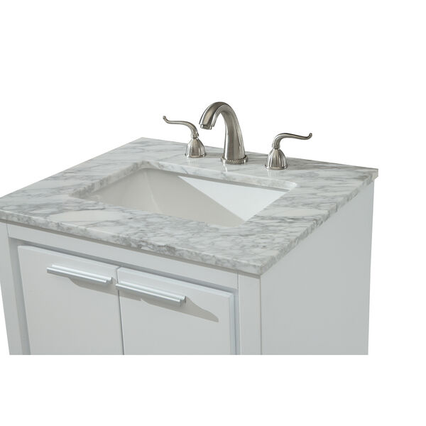 Filipo Frosted White Vanity Washstand, image 4