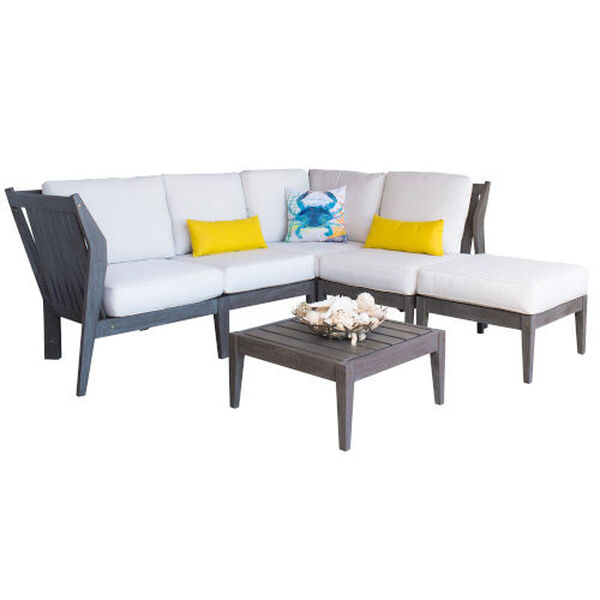Poolside Standard Six-Piece Outdoor Sectional Set, image 1