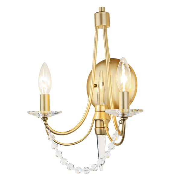 Brentwood French Gold Two-Light Wall Sconce, image 3