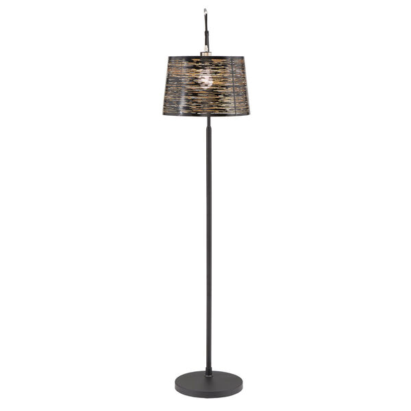 Quinn Black One-Light Arched Floor Lamp, image 2