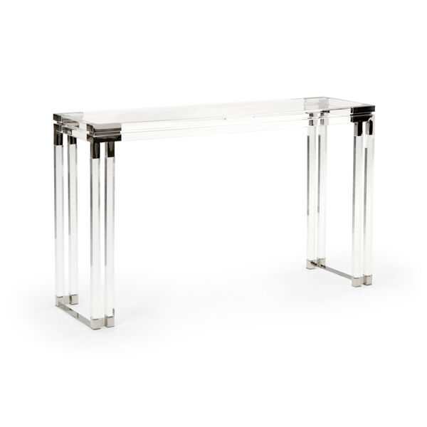 Silver 52-Inch Bowen Console Table, image 1