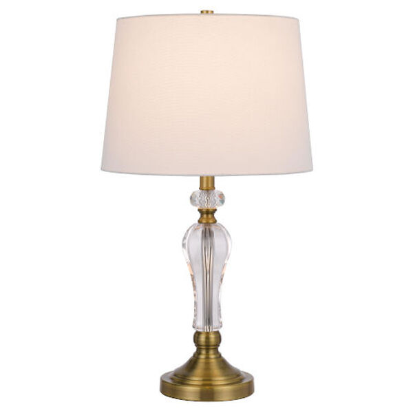 Eastham Antique Brass Two-Light Crystal Table Lamp, Set of 2, image 4