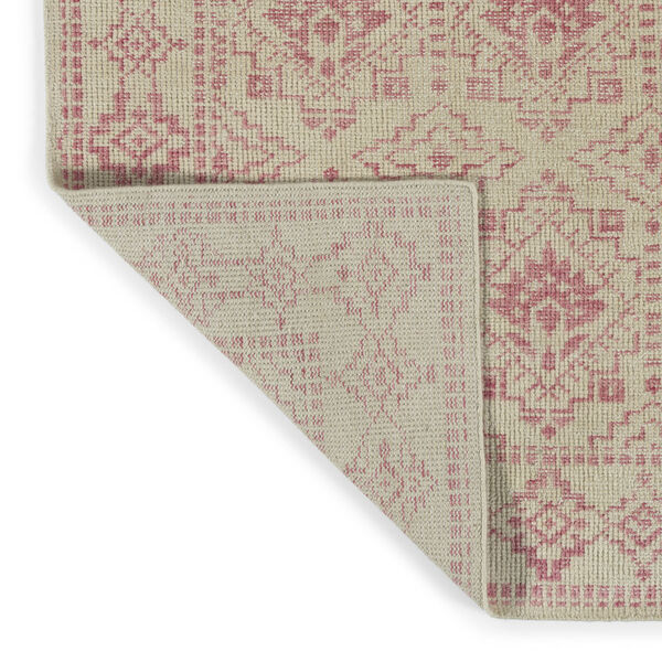 Knotted Earth Pink and Cream Area Rug, image 4