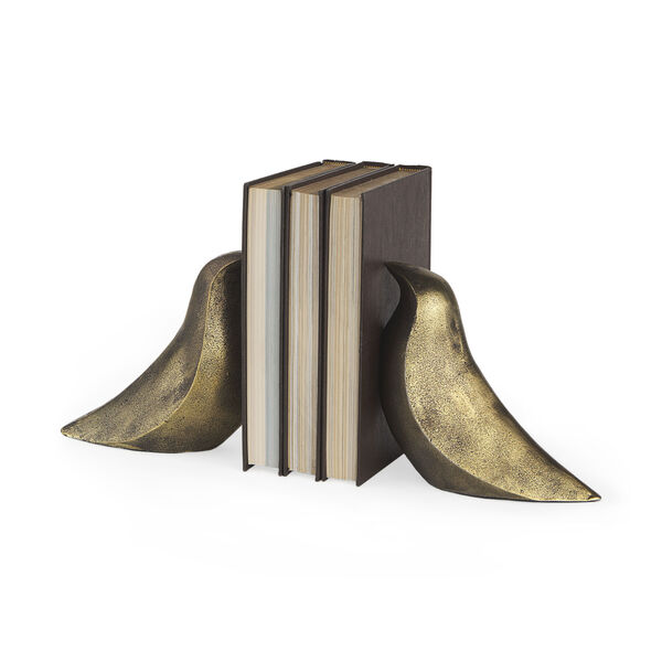 Dover Antique Gold Dove Bookend, image 1